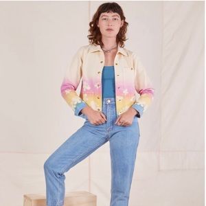 Big Bud Press Airbrush Butterfly Work Jacket Small